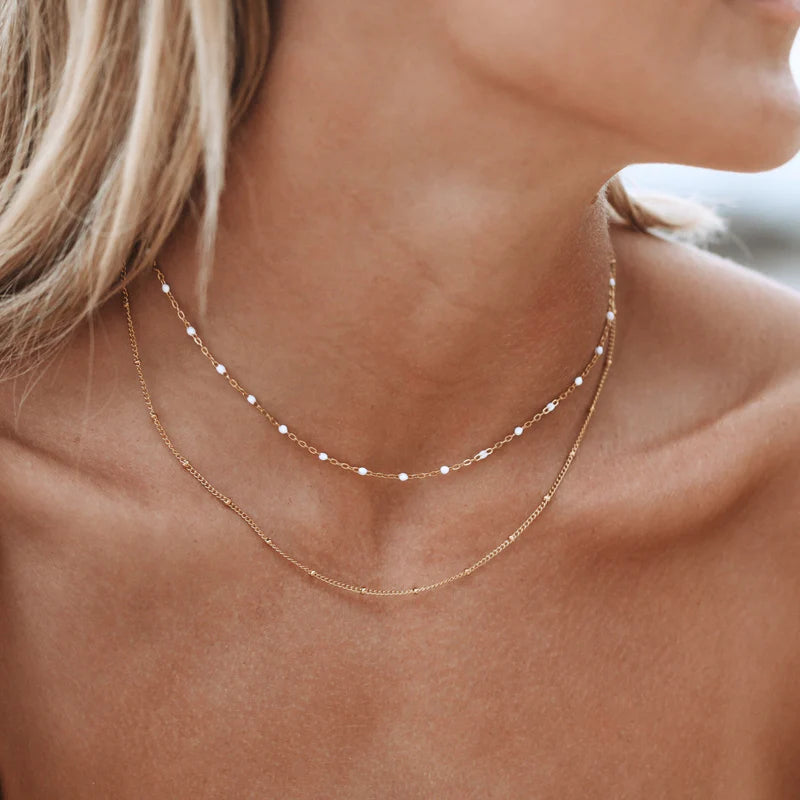 Dobbel Perle Choker