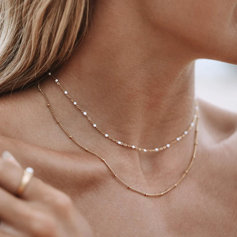 Dobbel Perle Choker