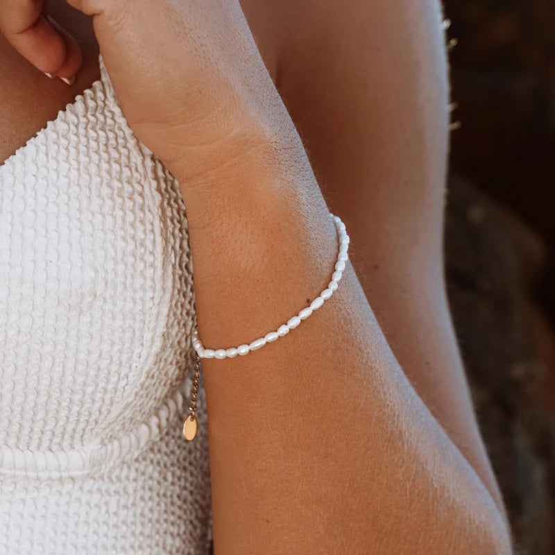 Ferskvannsperle Armbånd