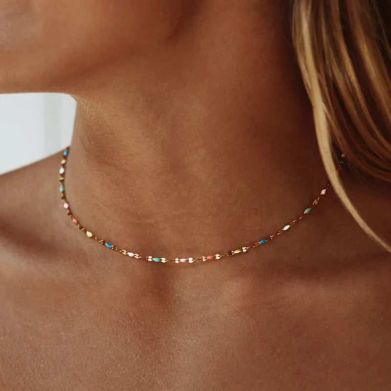 Regnbue Delikat Choker